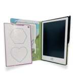 Livre de dessin LCD “Picture Book” – tablette effaçable + modèles à recopier (2 thèmes)