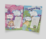 Livre de dessin LCD “Picture Book” – tablette effaçable + modèles à recopier (2 thèmes) – Image 5