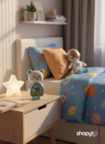 Horloge Enfant Cartoon – Design Ours Mignon – Image 5