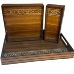 Plateaux En Bois Collection Artisanale Premium