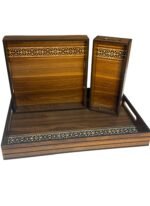Plateaux En Bois Collection Artisanale Premium
