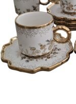 Service à Café Noir en Porcelaine 12 Pièces – Image 2