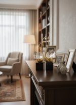 Sculpture Décorative Luxe – Couple de Cygnes Cristal – Image 2