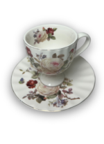 Service à café en porcelaine florale – Image 4