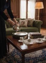 Service à café en porcelaine florale – Image 5