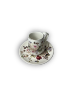 Service de 6 Tasses à Café avec Soucoupes – Motif Floral Élégant – Image 3