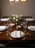 Ménagère de couverts dorés et noirs – Design moderne et élégant – Image 2