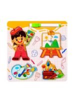 Puzzle Éducatif "Métiers & Découvertes" – Bois et Magnétique – Image 3