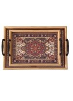 Set de 2 Plateaux Rectangulaires Avec Motif Oriental