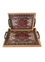 Set de 2 Plateaux Rectangulaires Avec Motif Oriental – Image 5