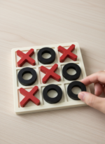 Jeu de Morpion (X O) en Bois – Image 8