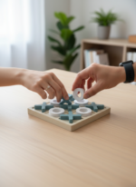 Jeu de Morpion (X O) en Bois – Image 7