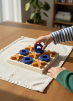 Jeu de Morpion (X O) en Bois – Image 3