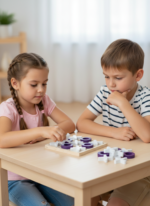 Jeu de Morpion (X O) en Bois – Image 2