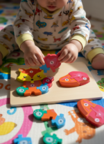 Puzzle d'Éveil Éducatif en Bois – Apprendre les Chiffres en s'Amusant – Image 17