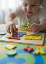 Puzzle d'Éveil Éducatif en Bois – Apprendre les Chiffres en s'Amusant – Image 16