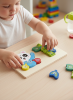 Puzzle d'Éveil Éducatif en Bois – Apprendre les Chiffres en s'Amusant – Image 9