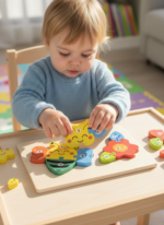 Puzzle d'Éveil Éducatif en Bois – Apprendre les Chiffres en s'Amusant – Image 8