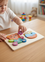 Puzzle d'Éveil Éducatif en Bois – Apprendre les Chiffres en s'Amusant – Image 5