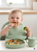 Coffret Repas Bébé en Silicone "6 pièces" – Image 5