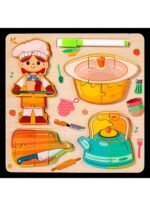 Puzzle Éducatif "Métiers & Découvertes" – Bois et Magnétique – Image 8