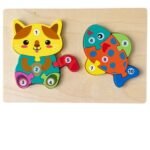 Puzzle D'éveil Éducatif En Bois
