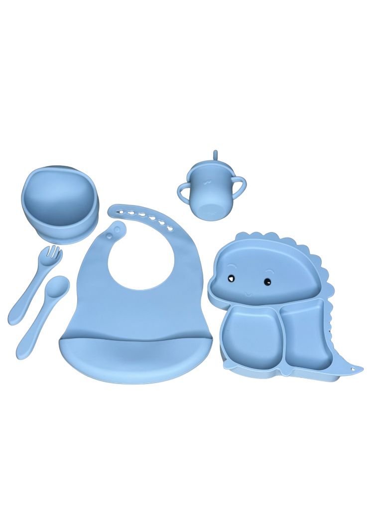 Sans titre (747 x 1024 px)bleuoiuyt Coffret Repas Bébé en Silicone "6 pièces" – Image 1