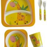 Set de Repas Pour Enfant Giraffe – 5 Pièces