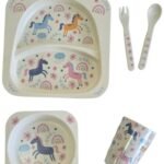 Set de Repas Pour Enfant  Unicorn – 5 Pièces