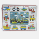 Puzzle Educatif En Bois – Thèmes Moyens De Transport