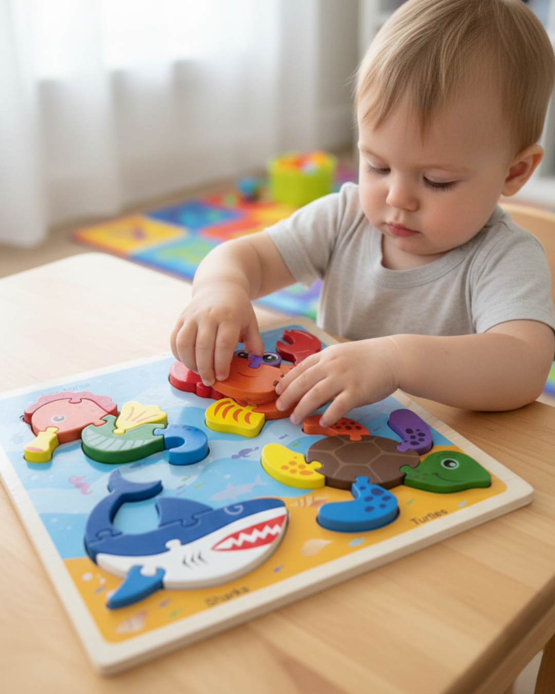 Puzzle en Bois Éducatif pour Enfants – Image 2