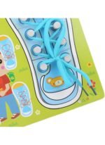 Jouet Educatif En Bois - Chaussure A Lacer – Image 3