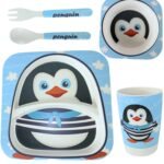 Set de Repas Pour Enfant Penguin-5 Pièces