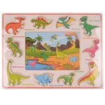 Puzzle Educatif En Bois – Thème Dinosaures