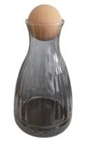 Service à eau 7 Pièces Avec Carafe en Verre Gris Fumé – Image 3