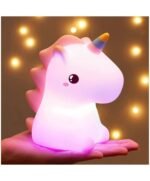 Veilleuse Enfant Licorne Rechargeable LED Silicone – Multicolore