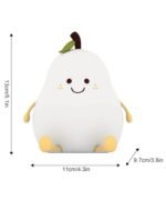 Veilleuse Enfant Forme de Poire Rechargeable LED Silicone – Multicolore – Image 4