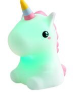 Veilleuse Enfant Licorne Rechargeable LED Silicone – Multicolore – Image 2