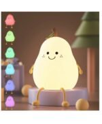 Veilleuse Enfant Forme de Poire Rechargeable LED Silicone – Multicolore – Image 5