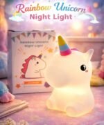 Veilleuse Enfant Licorne Rechargeable LED Silicone – Multicolore – Image 3
