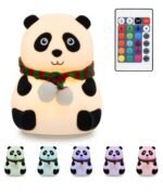 Veilleuse Enfant Panda Rechargeable LED Silicone – Multicolore
