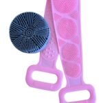 Pack De Lave-Dos En Silicone Et Brosse De Douche En Silicone Double Face